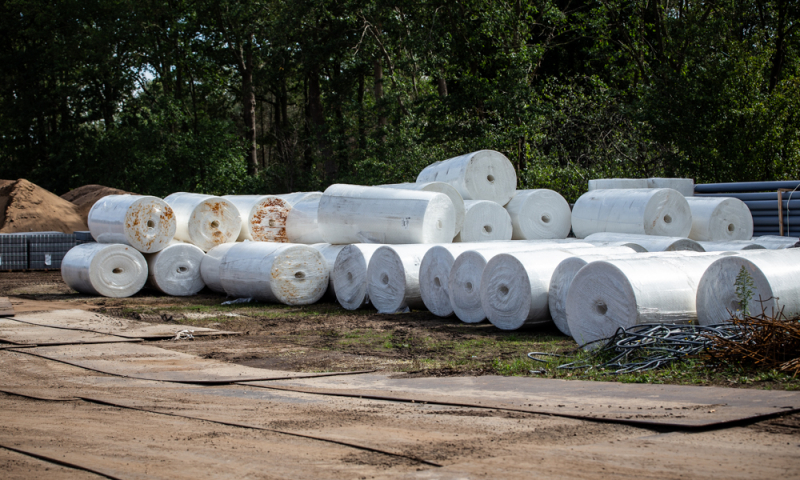 Rijplaten naast rollen