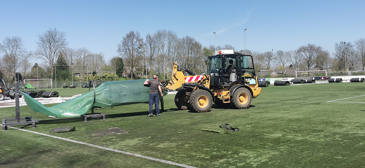kunstgras wikkelen
