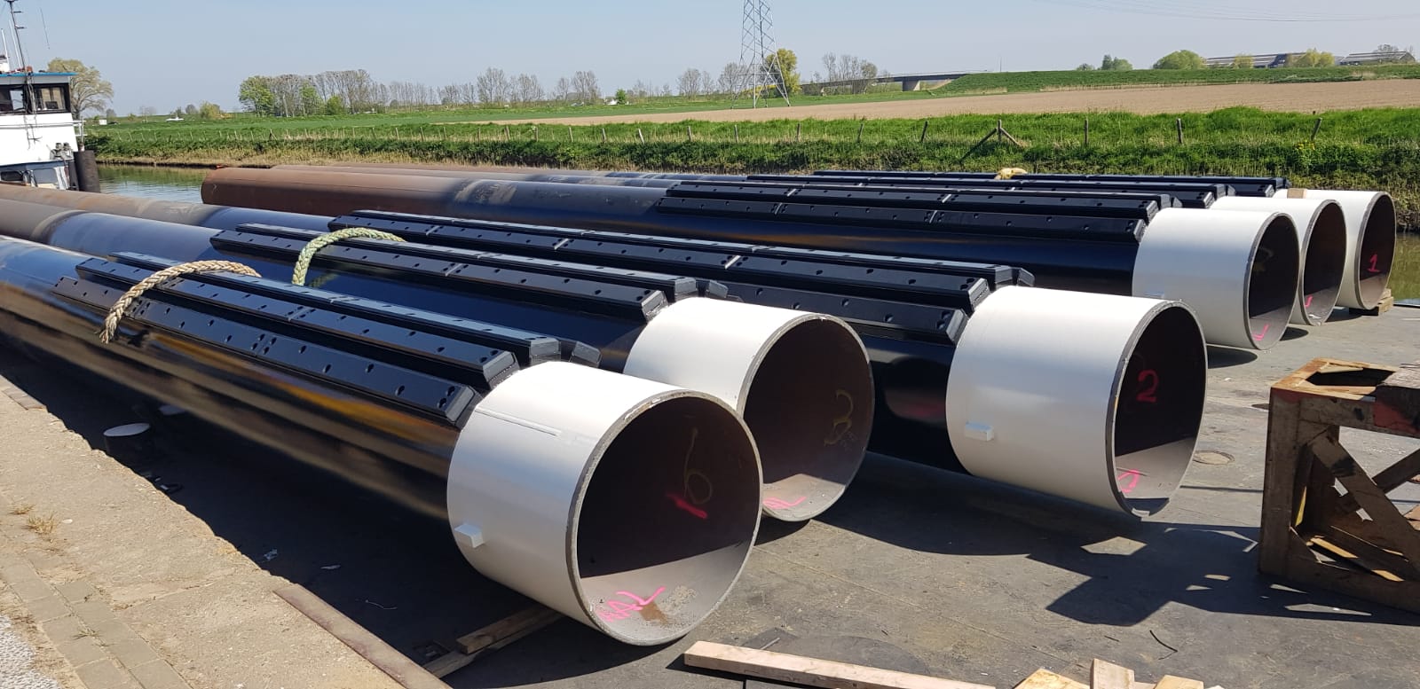 Op maat gemaakte meerpalen Swaneneberg